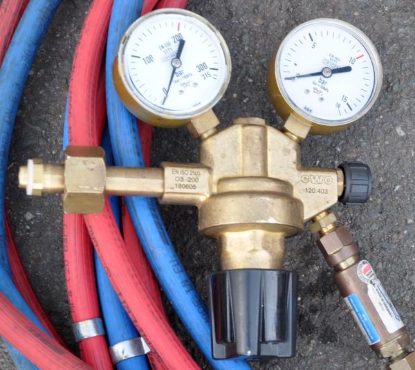 Flaschenwagen NIES 2 x 20L Gasflaschenwagen Acetylen Sauerstoff von Rothenberger