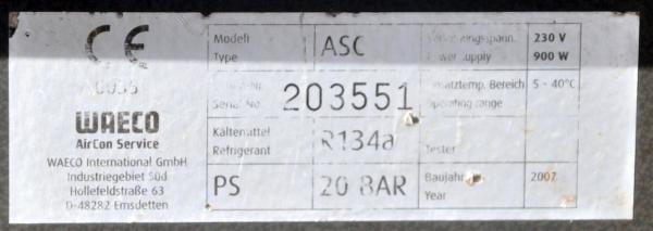WAECO ASC 2000 R134a AirCon Klimaservicegerät Klimaservice Servicegerät VAS6381a
