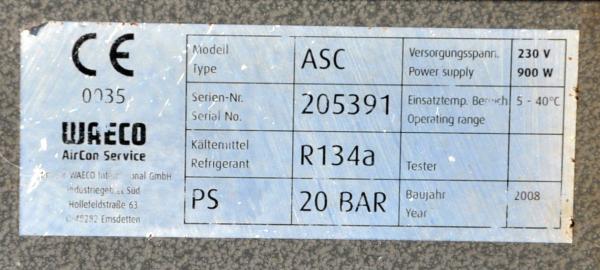 Klimaservicegerät WAECO ASC 2000 R134a AirCon Klimaservice Servicegerät VAS6381a