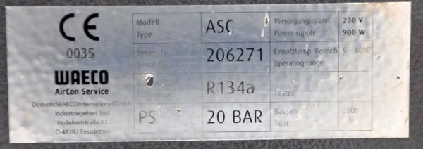 WAECO ASC 2000 R134a AirCon Klimaservicegerät Klimaservice Servicegerät VAS6381a