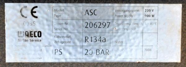 Klimaservicegerät WAECO ASC 2000 R134a AirCon Klimaservice Servicegerät VAS6381a