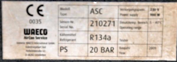 WAECO ASC 2000 R134a AirCon Klimaservicegerät Klimaservice Servicegerät VAS6381a