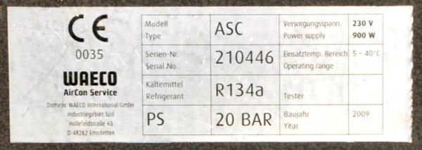 WAECO ASC 2000 R134a AirCon Klimaservicegerät Klimaservice Servicegerät VAS6381a