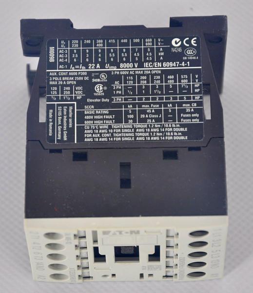 EATON DILM 9-01 Leistungsschütz Schütz Hebebühnen 3 polig 4kW 230 V/AC 9A