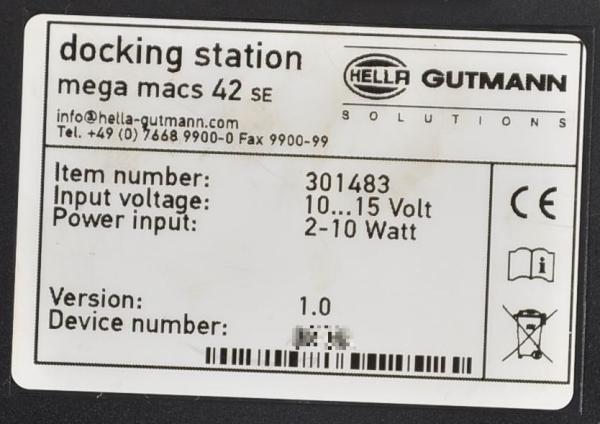 Hella Gutmann Dockingstation Mega Macs 42SE Ladeschale 301483 Diagnosegerät