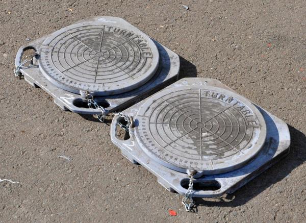 2 Stück Drehplatten Achsmessstand Achsmessgerät Achsvermessung John Bean Snap On