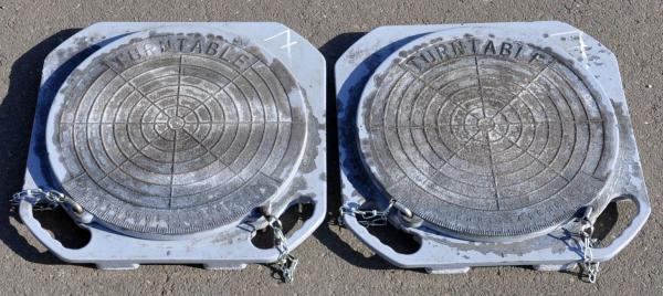 2 Stück Drehplatten Achsmessstand Achsmessgerät Achsvermessung John Bean Snap On