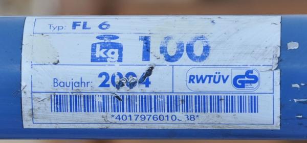 FETRA FL6 100Kg Flaschenwagen Gasflaschenwagen Sackkarre Schweißwagen
