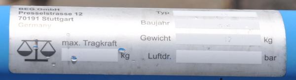 Eurokraft Flaschenwagen 1 x 20L Gasflaschenwagen Transportwagen Formiergas
