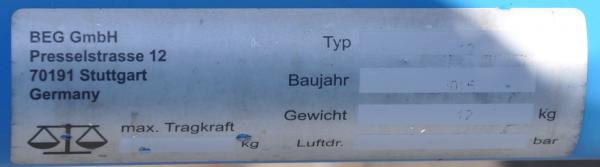 Eurokraft Flaschenwagen 1 x 20L Gasflaschenwagen Transportwagen Formiergas
