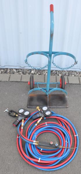 Flaschenwagen NIES 2 x 20L Gasflaschenwagen Acetylen Sauerstoff von Rothenberger