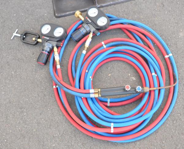 Flaschenwagen NIES 2 x 20L Gasflaschenwagen Acetylen Sauerstoff von Rothenberger