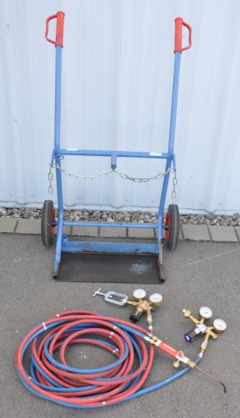 FETRA FL6 100Kg Flaschenwagen Gasflaschenwagen Acetylen Sauerstoff Rothenberger