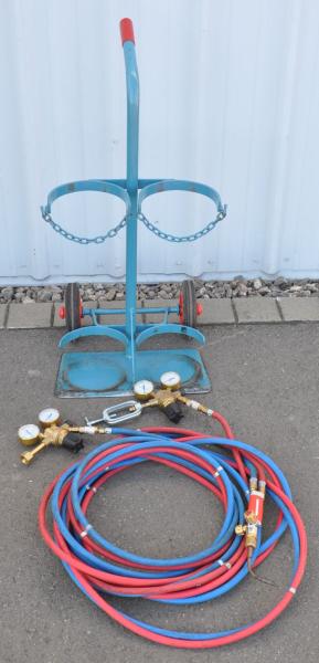 Flaschenwagen NIES 2 x 20L Gasflaschenwagen Acetylen Sauerstoff von Rothenberger