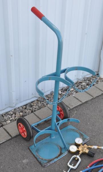 Flaschenwagen NIES 2 x 20L Gasflaschenwagen Acetylen Sauerstoff von Rothenberger