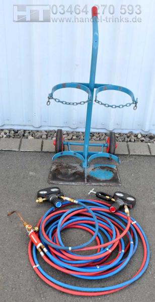 Flaschenwagen NIES 2 x 20L Gasflaschenwagen Acetylen Sauerstoff von Rothenberger