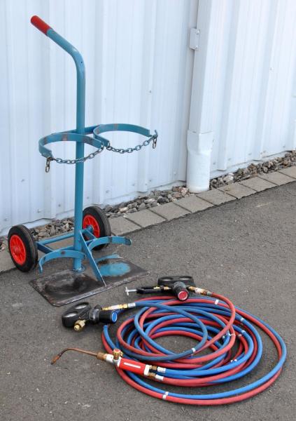 Flaschenwagen NIES 2 x 20L Gasflaschenwagen Acetylen Sauerstoff von Rothenberger