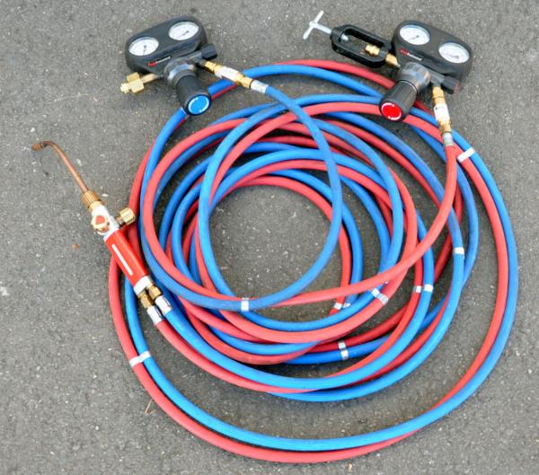 Flaschenwagen NIES 2 x 20L Gasflaschenwagen Acetylen Sauerstoff von Rothenberger