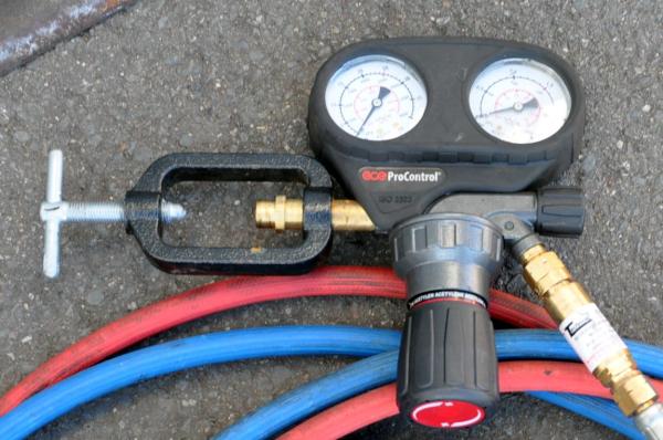 Flaschenwagen NIES 2 x 20L Gasflaschenwagen Acetylen Sauerstoff von Rothenberger