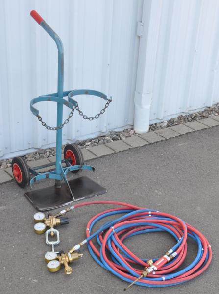 Flaschenwagen NIES 2 x 20L Gasflaschenwagen Acetylen Sauerstoff von Rothenberger