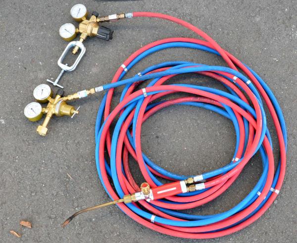 Flaschenwagen NIES 2 x 20L Gasflaschenwagen Acetylen Sauerstoff von Rothenberger