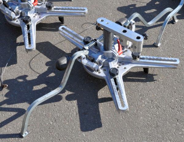 4 Stück HAWEKA Radklammern für Achsmeßstand Pro Clamp 12 bis 22 Zoll V501 V901