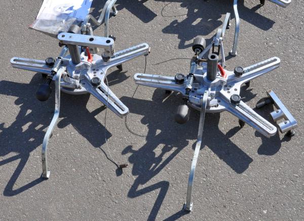 4 Stück HAWEKA Radklammern für Achsmeßstand Pro Clamp 12 bis 22 Zoll V501 V901