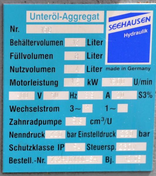 Nussbaum ATT Hydraulikaggregat HL 2.30 2 Säulen Hydraulik Hebebühnen Hubbühne