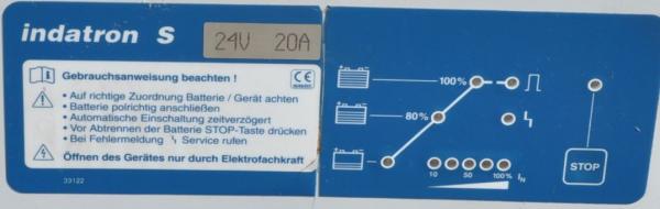 INDATRON S24V 20A Automatik Ladegerät el Hubwagen Gabelstapler Traktionsbatterie