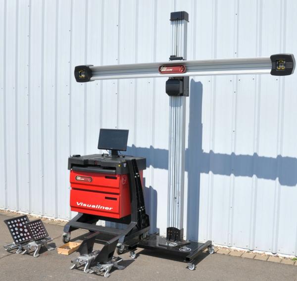John Bean Visualiner 3D2 Lift Achsvermessung MOBIL Daten 2024 3D Achsmessstand