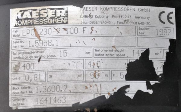 KAESER Kolbenkompressor EUROCOMP EPC 230-2-100 Kompressor Werkstattkompressor