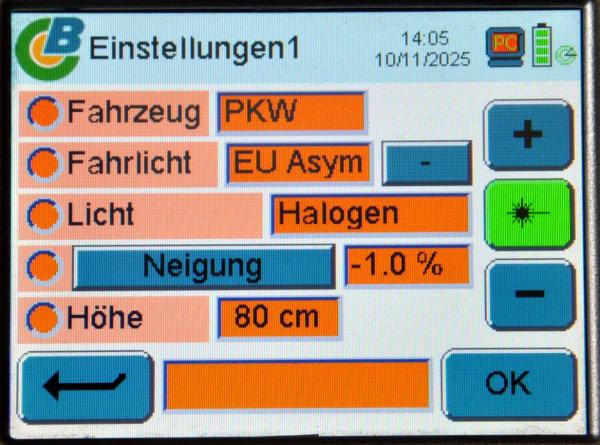 Beissbarth MLD 815 Scheinwerfereinstellgerät LASEREINHEIT Lichteinstellgerät LED