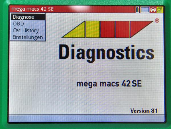 Hella Gutmann Mega Macs MM42 SE Diagnosegerät Update V81 OBD Tester VCI Docking