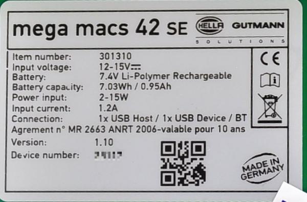Hella Gutmann Mega Macs MM42 SE Diagnosegerät Update V81 OBD Tester VCI Docking