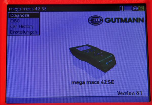 Hella Gutmann Mega Macs MM42 SE Diagnosegerät Update V81 OBD Tester VCI Docking