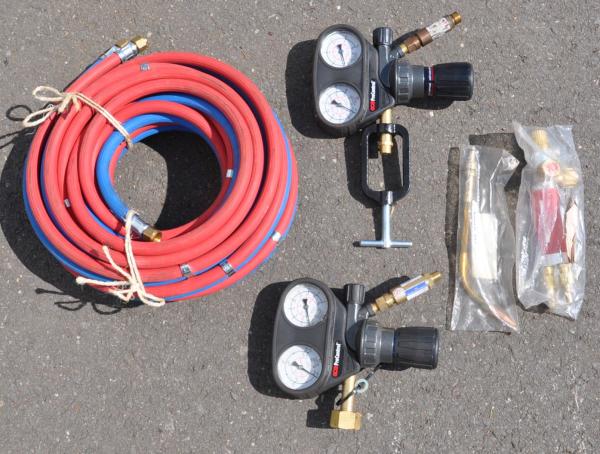 NIES 2 x 20L Flaschenwagen Gasflaschenwagen Acetylen Sauerstoff von Rothenberger