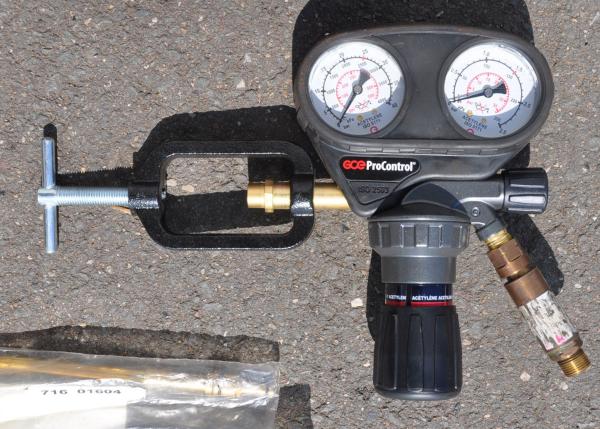 NIES 2 x 20L Flaschenwagen Gasflaschenwagen Acetylen Sauerstoff von Rothenberger