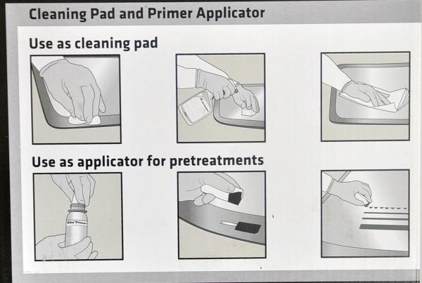 Sika Cleaner PCA Reinigungsschwamm Primer Applikator Autoglas Scheiben wechsel