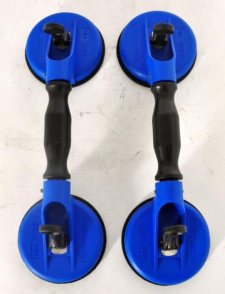 2 x Doppelgelenk Saugheber KG PMA / VERIBOR Glassauger Glasheber Vakuumheber