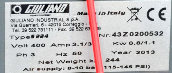 GIULIANO S224 Reifenmontiermaschine Montiermaschine Reifenwechselmaschine