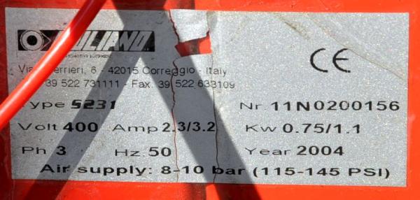 GIULIANO S231 Reifenmontiermaschine PAX Runflat Hilfsarm Reifenwechselmaschine