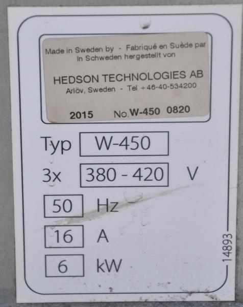 Drester W-450 Hedson Radwaschmaschine Radwaschmaschine Hochdruckreiniger Felgen